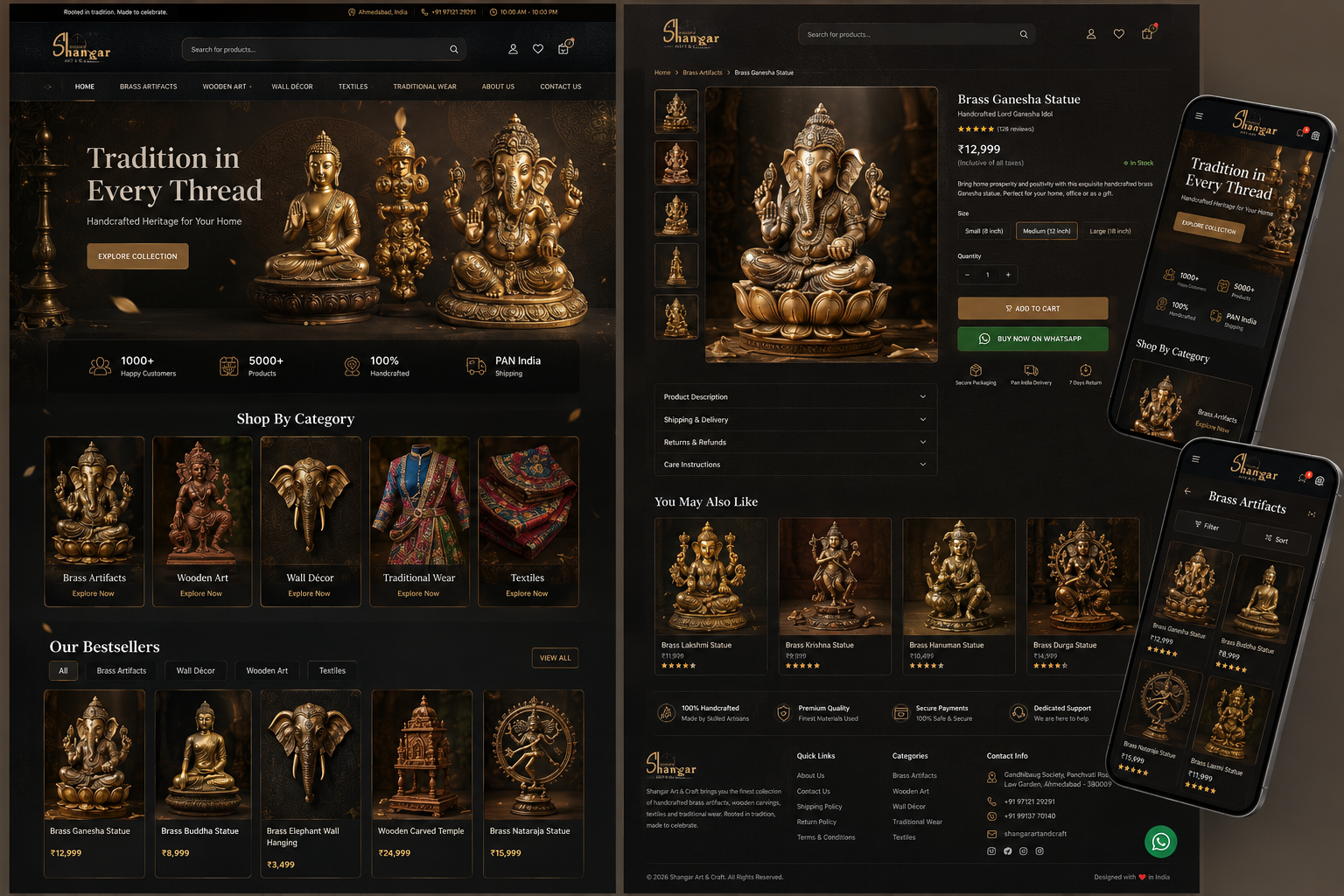Premium Shangar ecommerce design preview